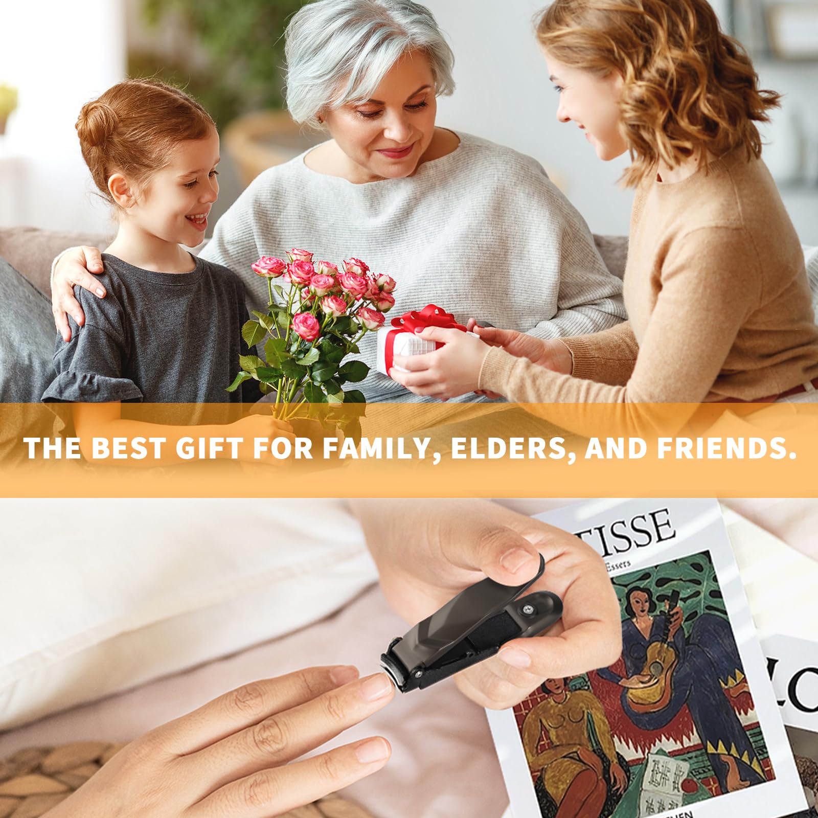 FEIXON Travel gift nail clippers in case ready for gifting