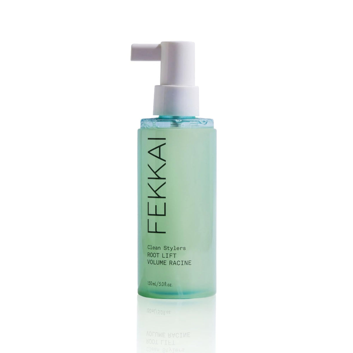 Fekkai Clean Stylers Root Lift volume spray bottle shows root lift for fuller hair