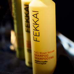 Fekkai Full Blown Volume Shampoo pump shows easy daily dispensing.