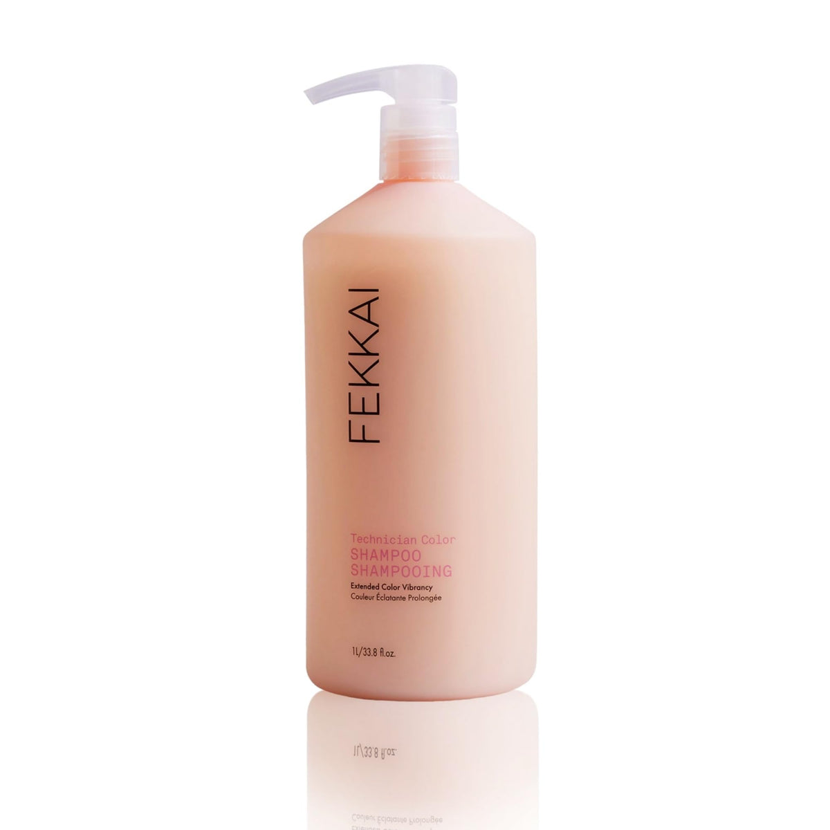 Fekkai Technician Color Shampoo bottle front showing color protection in bright light.