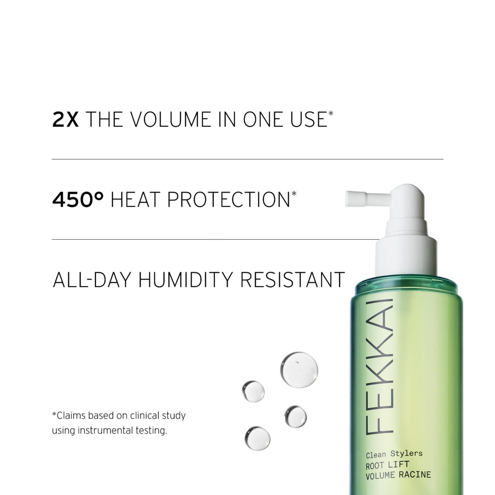 Fekkai Triple Boost Technology graphic indicates volumizing and bond restoration
