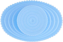 Felce Azzurra talc dust closeup shows smooth powder for even application.