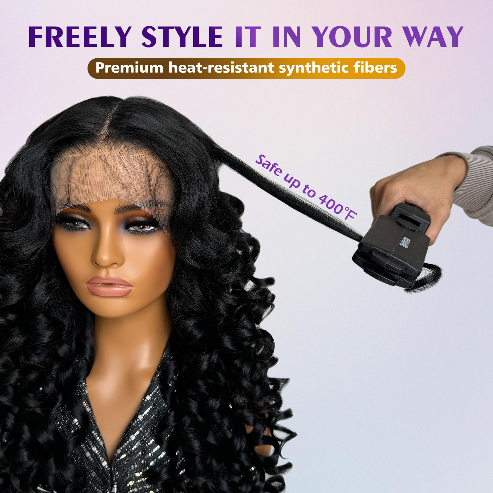 Felek pre-plucked hairline and baby hairs for effortless, realistic parting