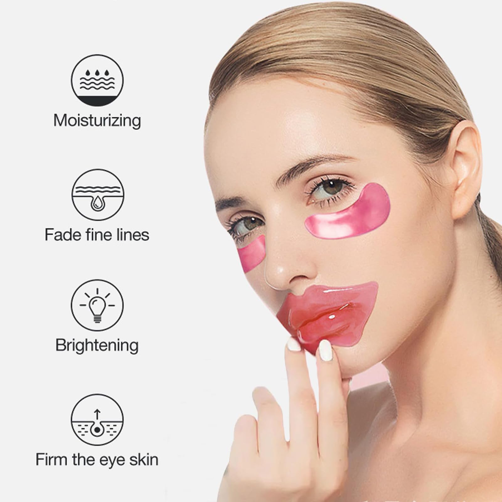 Felico lip mask serum absorption demonstrating patch effectiveness