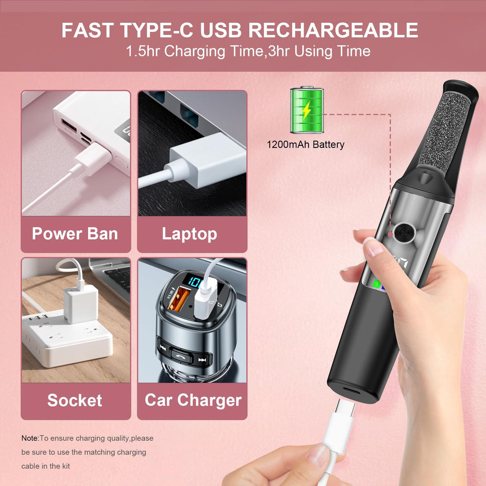 Felizshop ergonomic handle ensures comfortable at-home pedicure sessions.