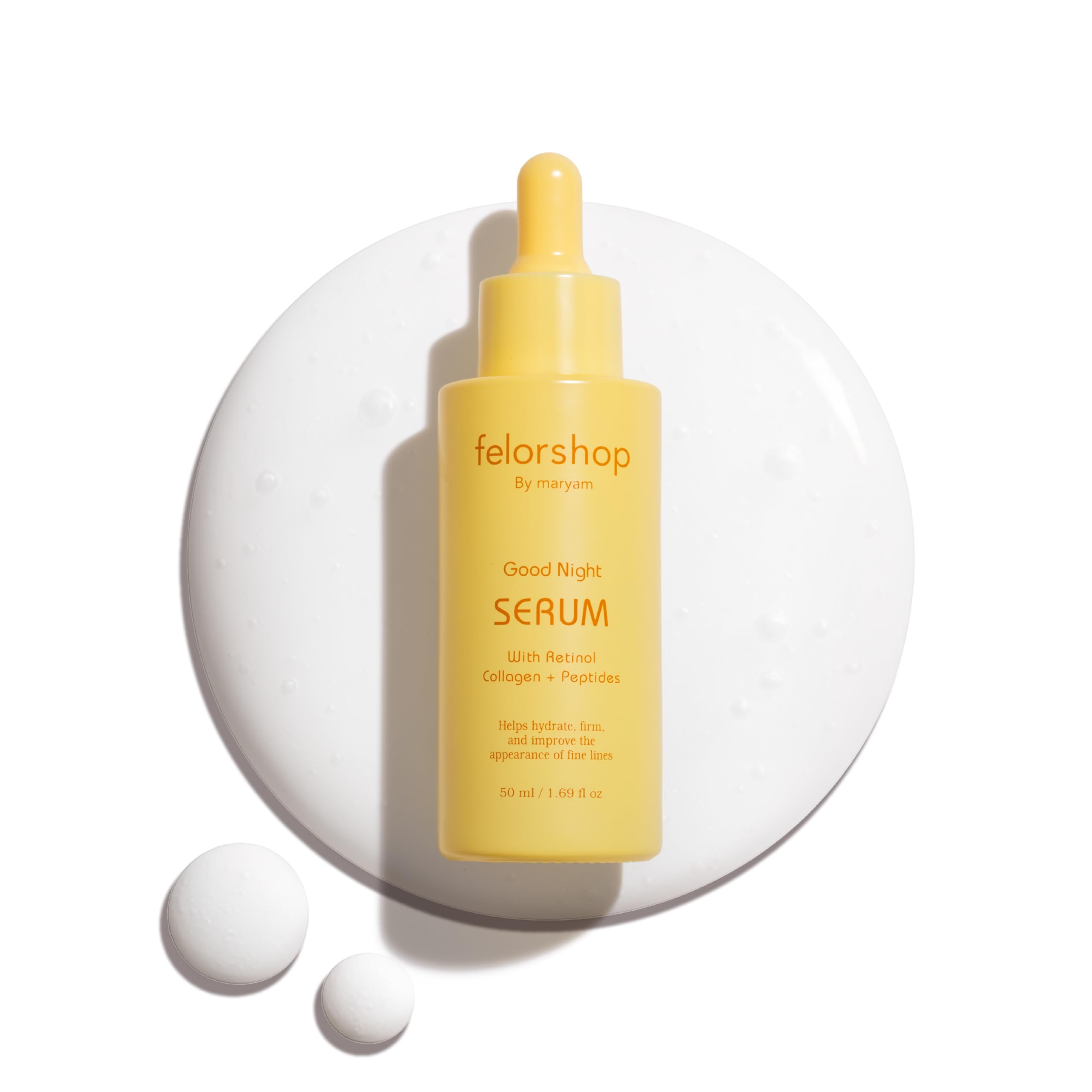 Felor Shop by Maryam Good Night Serum bottle for overnight hydration and renewal