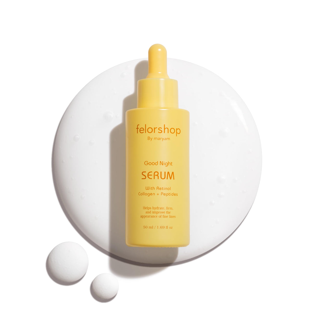 Felor Shop by Maryam Good Night Serum bottle for overnight hydration and renewal