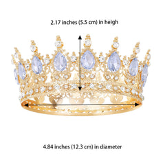 Feltent Gold Crown side profile highlights intricate design for photoshoots.