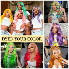Femca 613 lace front wig body wave texture highlights soft movement and bounce.