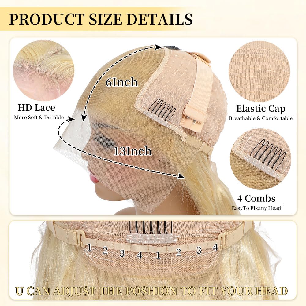 Femca 613 lace front wig cap construction with breathable lace for comfort.