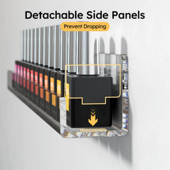 FEMELI nail polish wall rack wall-mount setup ready for installation