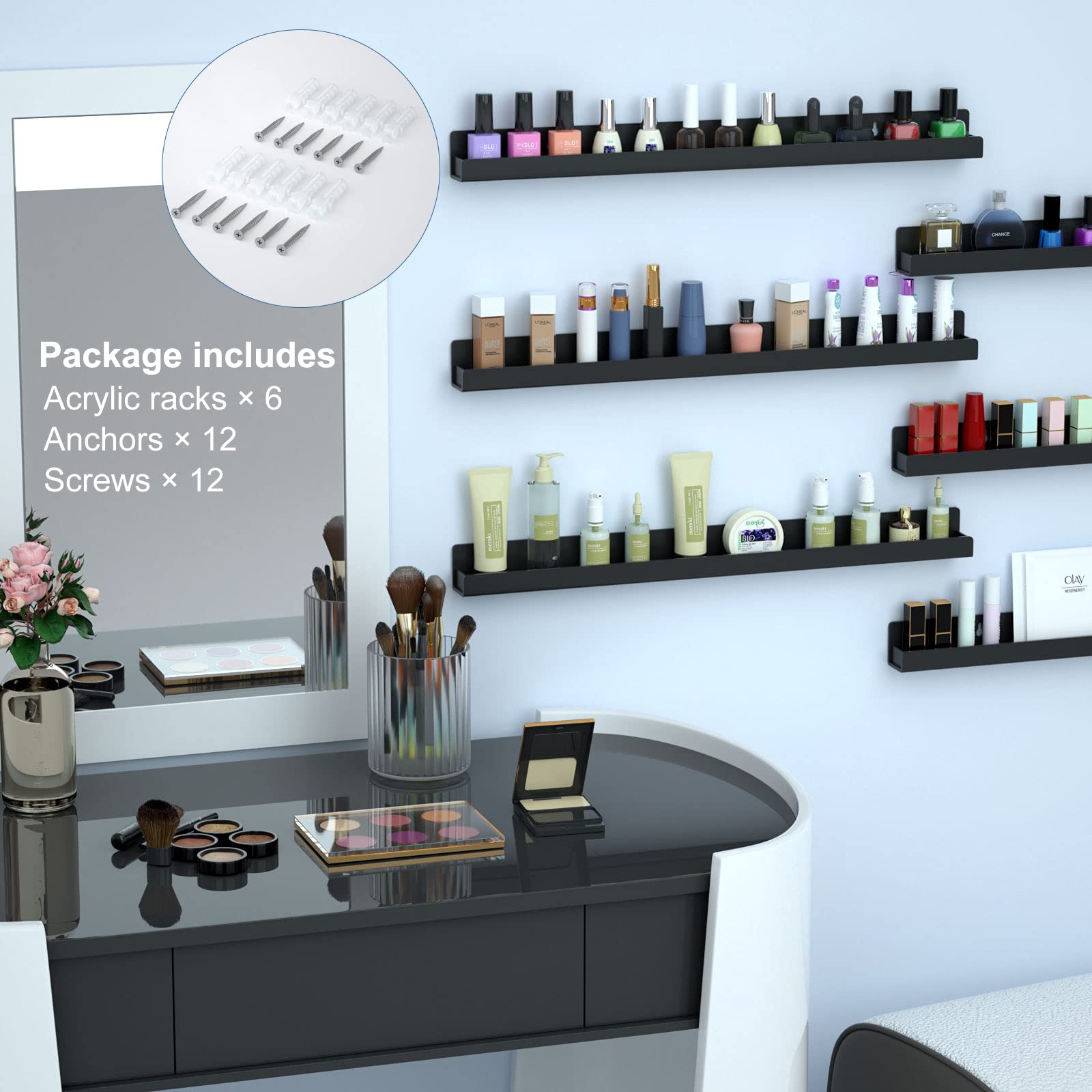 Regalo ideal para mujer: organizador elegante de uñas y cosméticos FEMELI