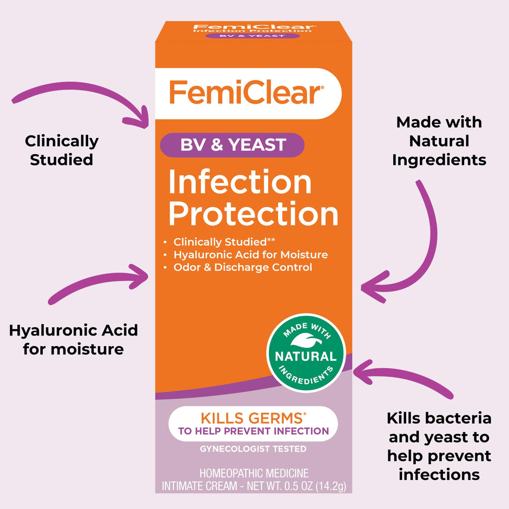 FemiClear creamy texture close-up highlighting easy spreading