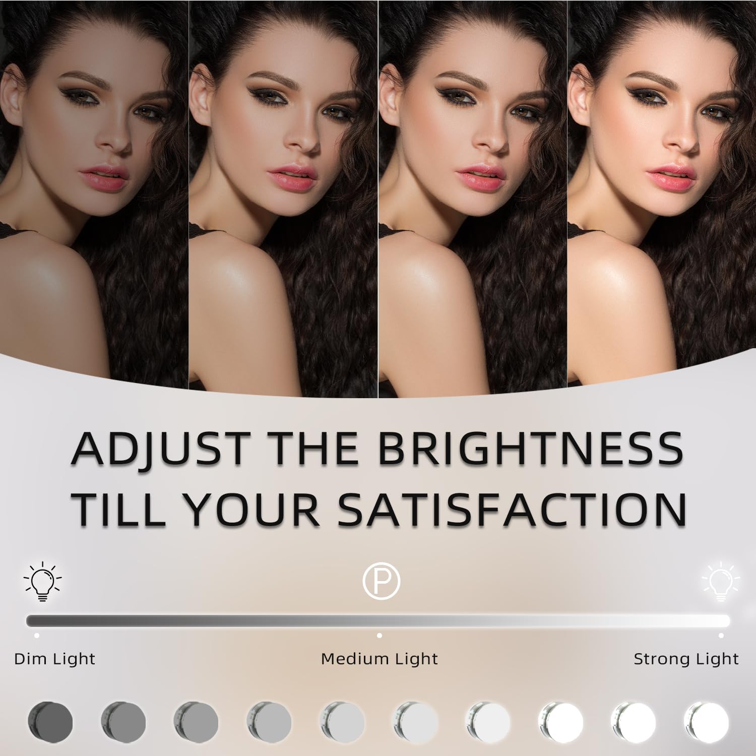 FENCHILIN 360-degree rotation provides flexible angles for makeup application.
