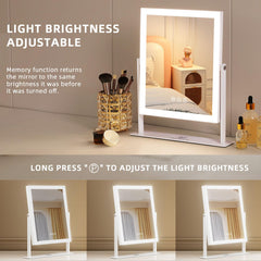 FENCHILIN vanity mirror magnification mirror detachable 10X enables precise eyeliner and brows.