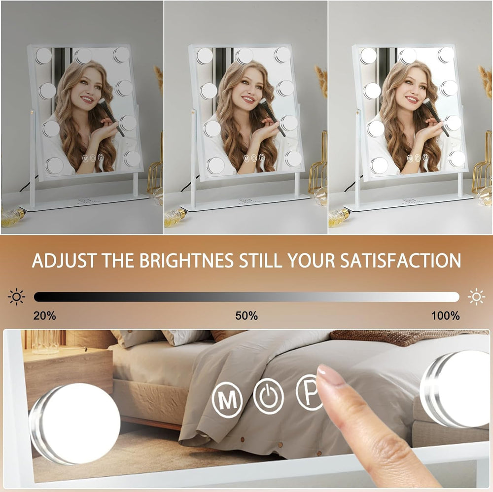 FENCHILIN vanity mirror detachable 10x magnification for precise makeup