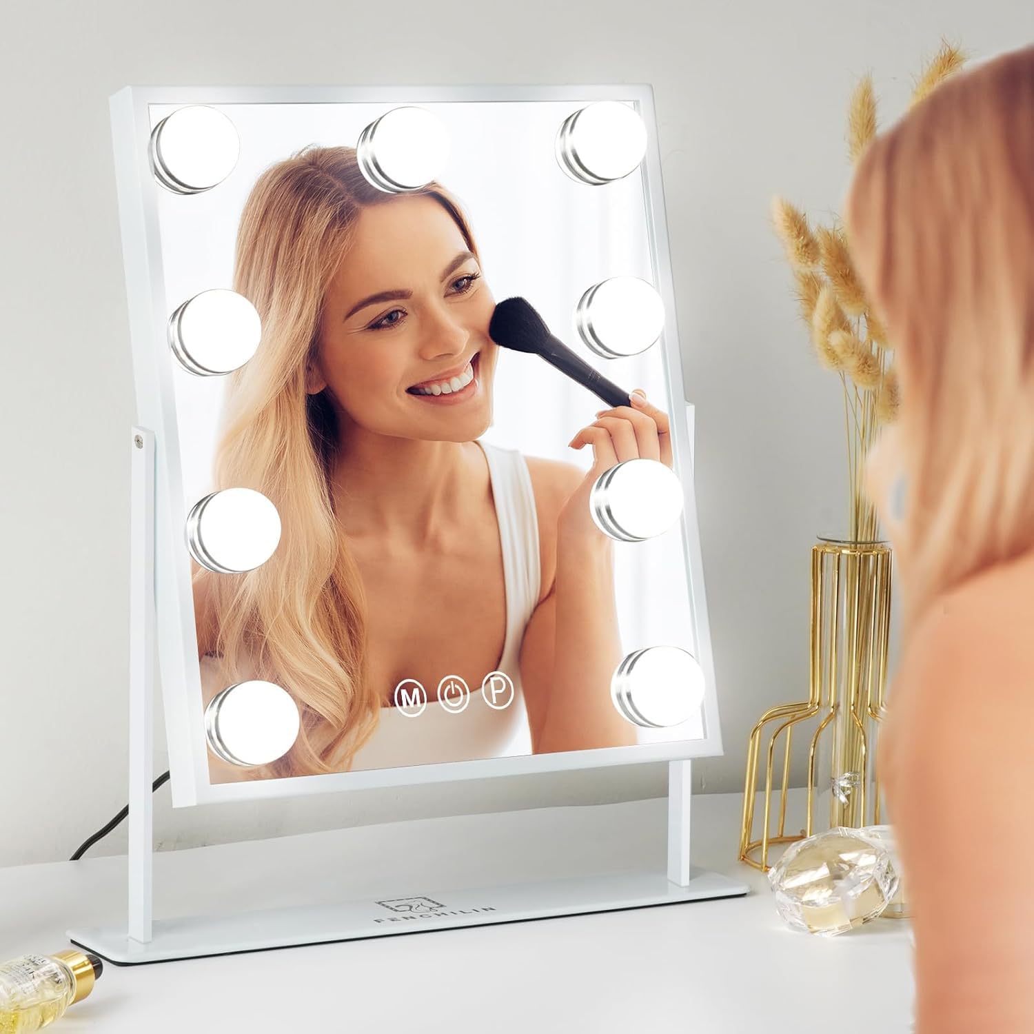 FENCHILIN vanity mirror decor-compatible lighted accent for bedrooms