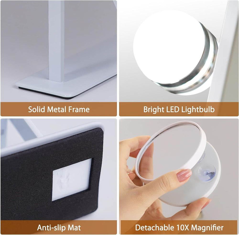 FENCHILIN vanity mirror size 12x14 inches fits desks and vanities