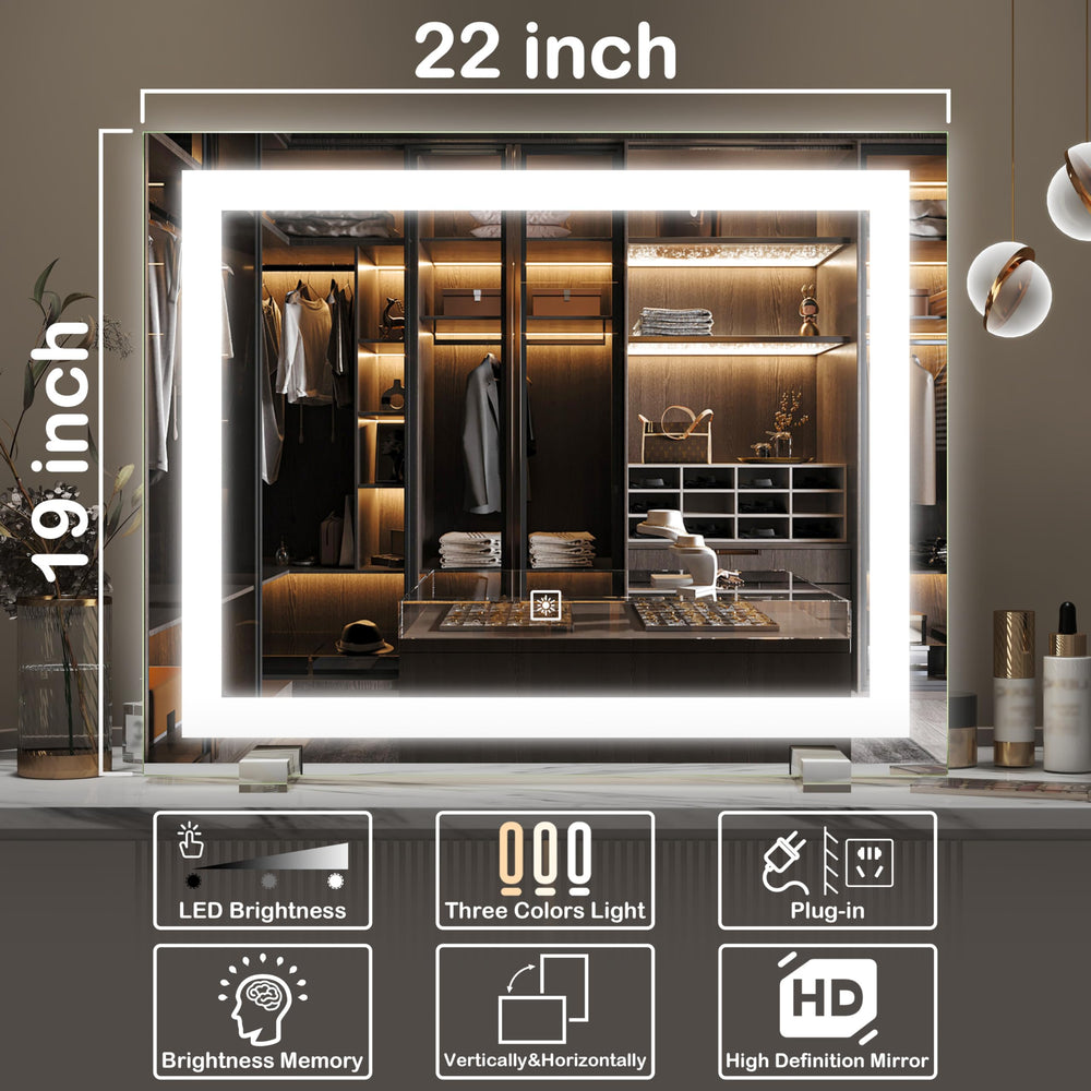 FENNIO vanity mirror lights side lighting improves shadow-free illumination.