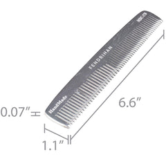 Fendrihan barber comb in hand demonstrates sturdy construction and ergonomic 6.6-inch length.