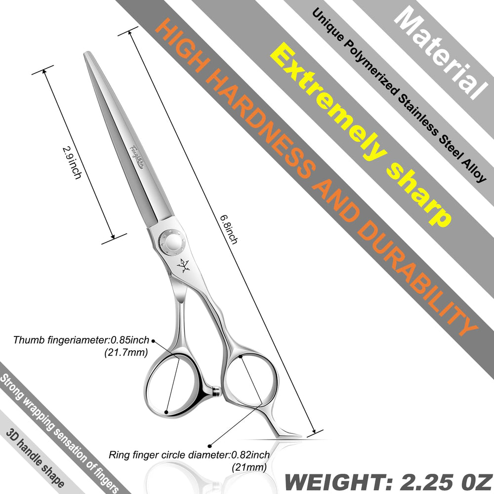 Fengliren ergonomic handle hair shears designed for comfortable extended use.
