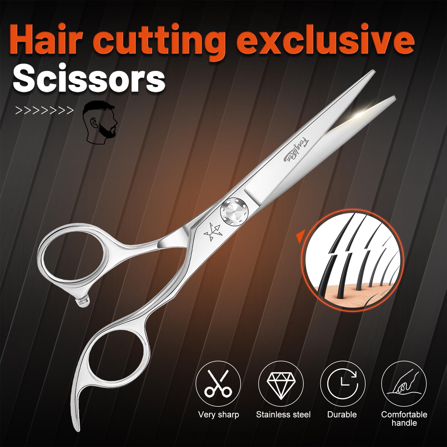 Fengliren lubricated coating on barber scissors extends blade life