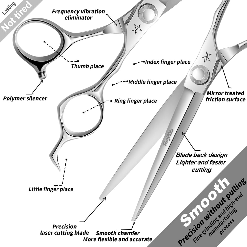 Fengliren professional salon-use shears ideal for versatile styling tasks.