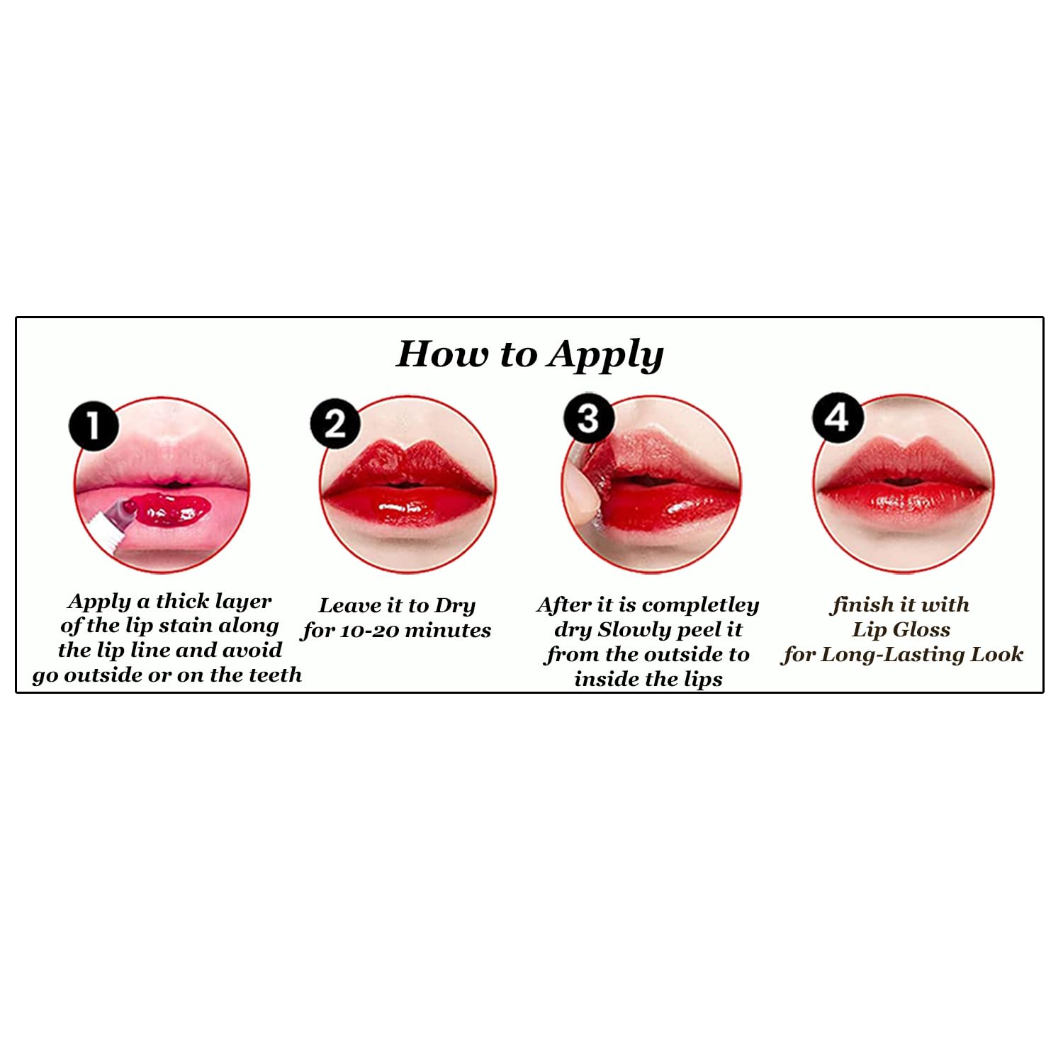FENGZHAO six-color lip stain palette with packaging for versatile looks