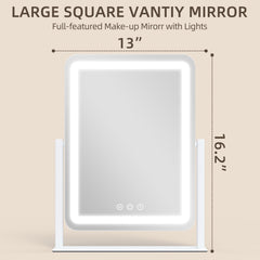 FENNIO makeup mirror with rounded design for sleek vanity spaces.