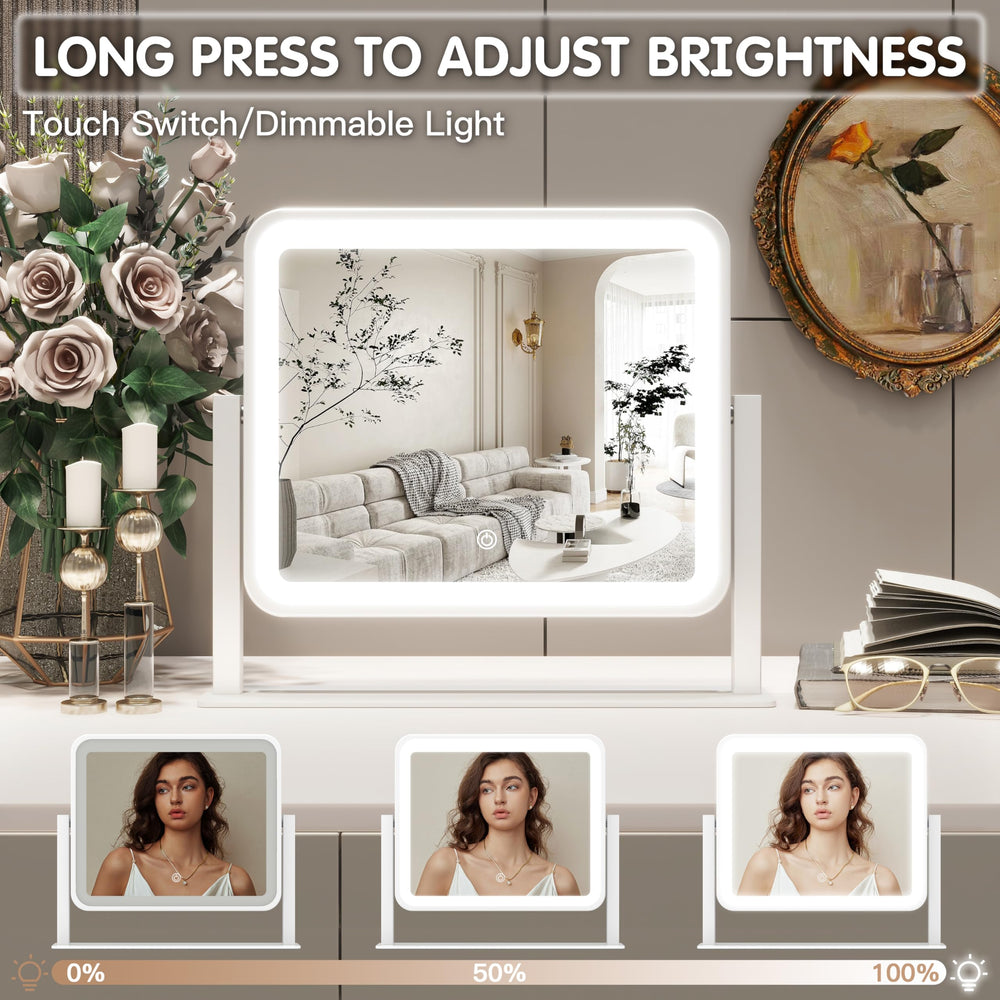 FENNIO vanity mirror aluminum frame provides sturdy, durable daily use.