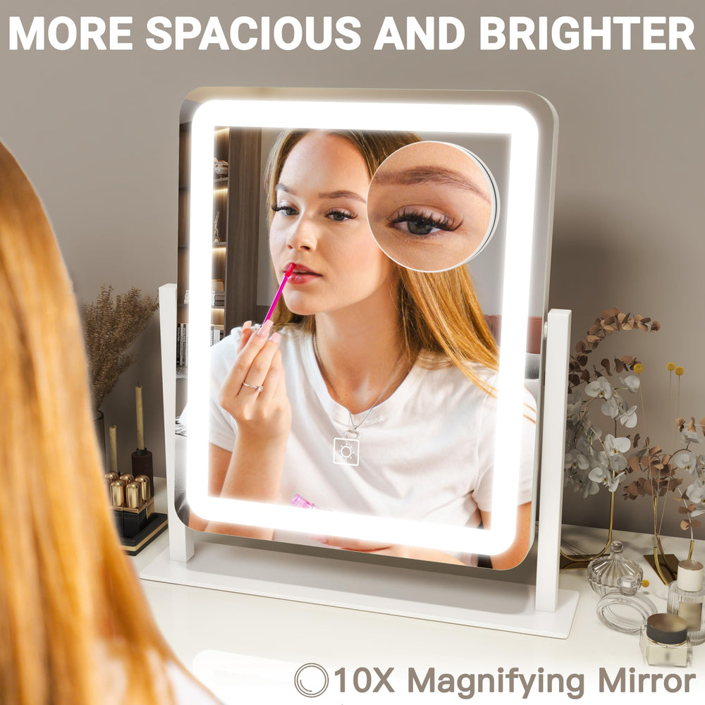 FENNIO vanity mirror aluminum frame delivers sturdy durability for daily use.