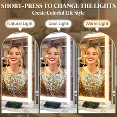 FENNIO vanity mirror aluminum frame highlighting durable build