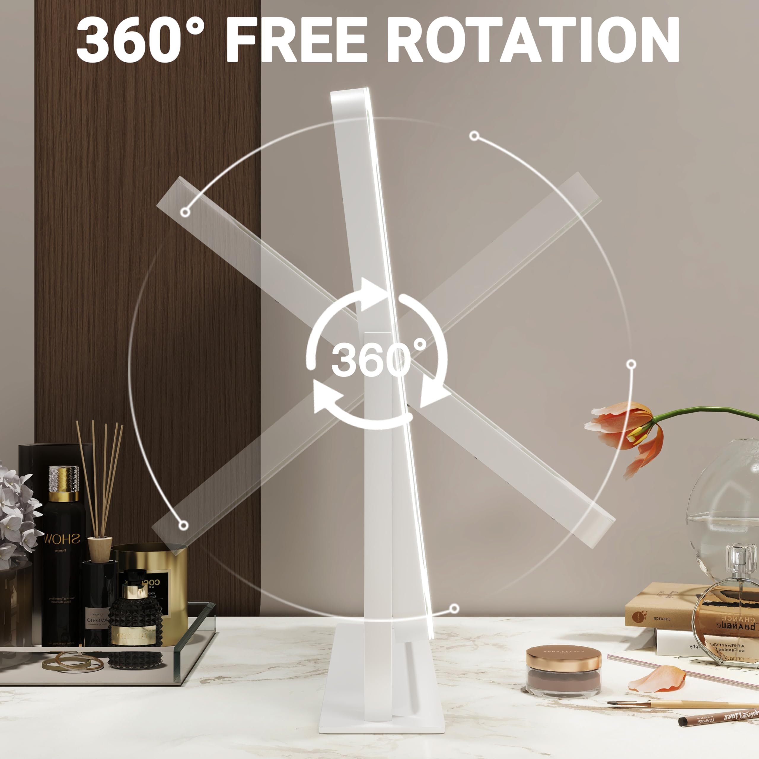 FENNIO vanity mirror dimmable brightness enables precise lighting during makeup tasks.