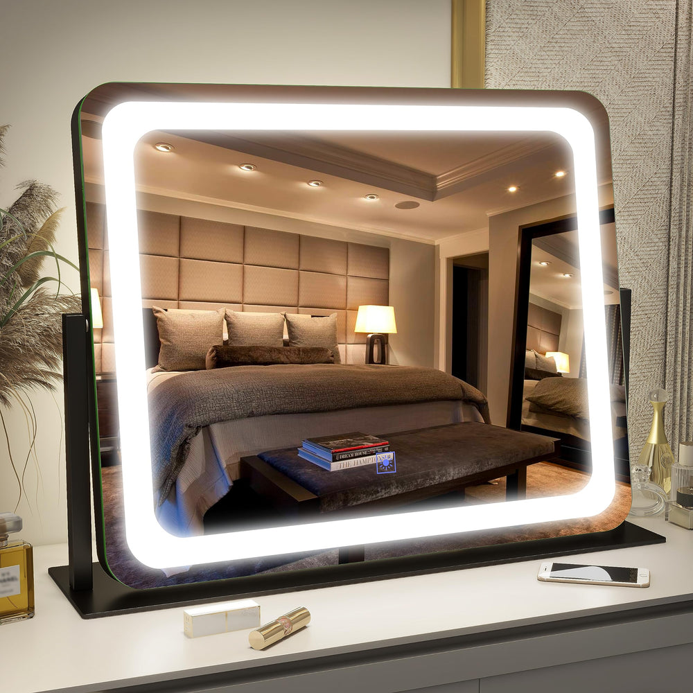 FENNIO vanity mirror lights 22x17 front view with adjustable brightness for makeup routines