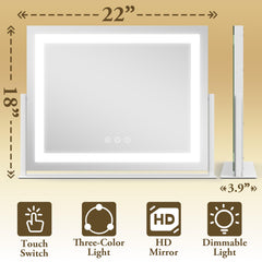 FENNIO vanity-mirror-lights-3color-modes offers cool daylight and warm light for true color matching