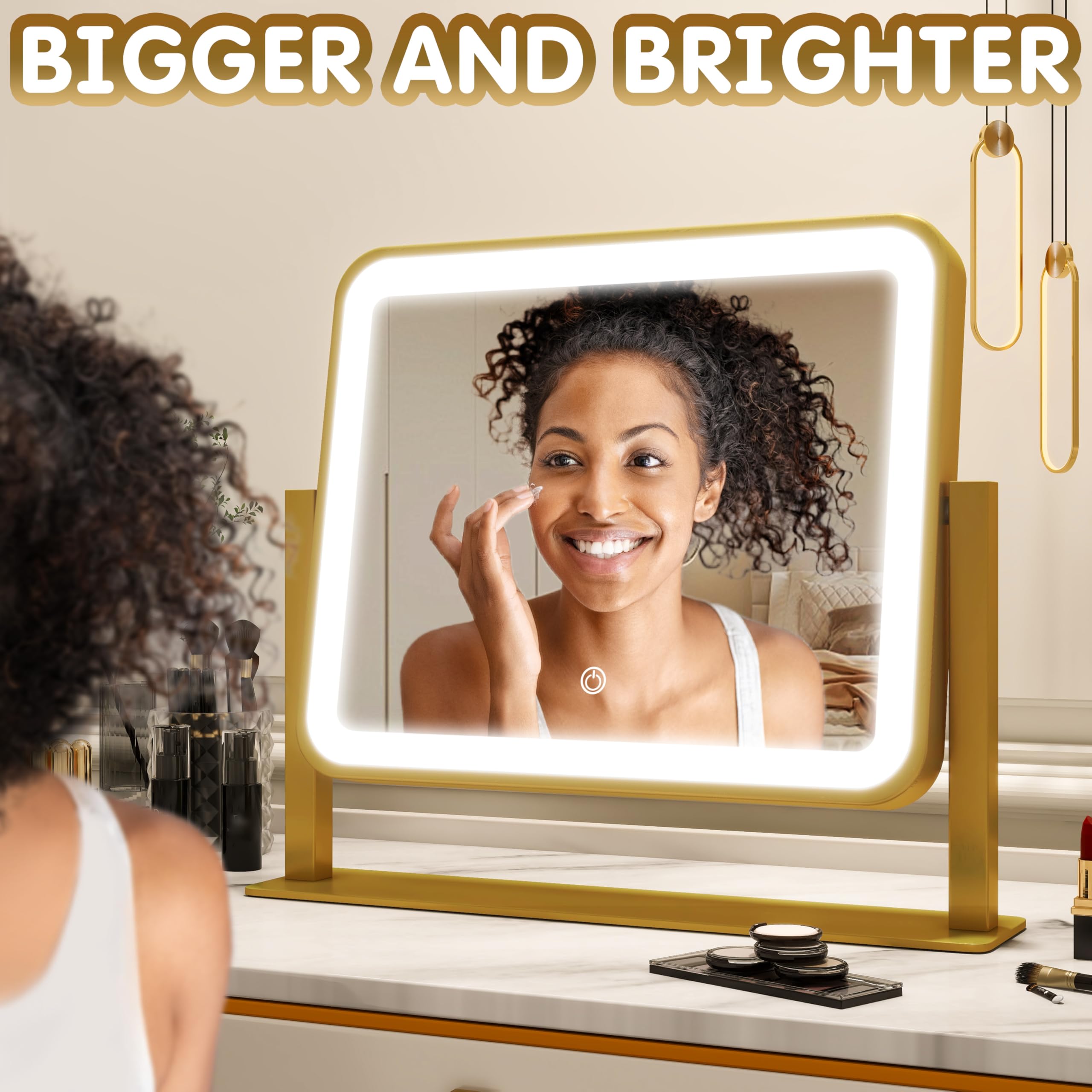 FENNIO vanity mirror lights aluminum frame highlighting sturdy construction