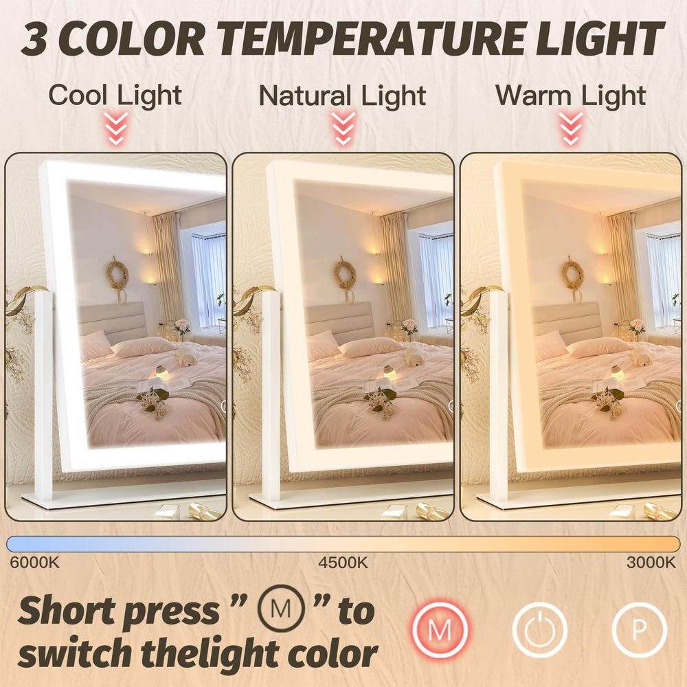 FENNIO vanity mirror lights displaying dimmable brightness for customized glow