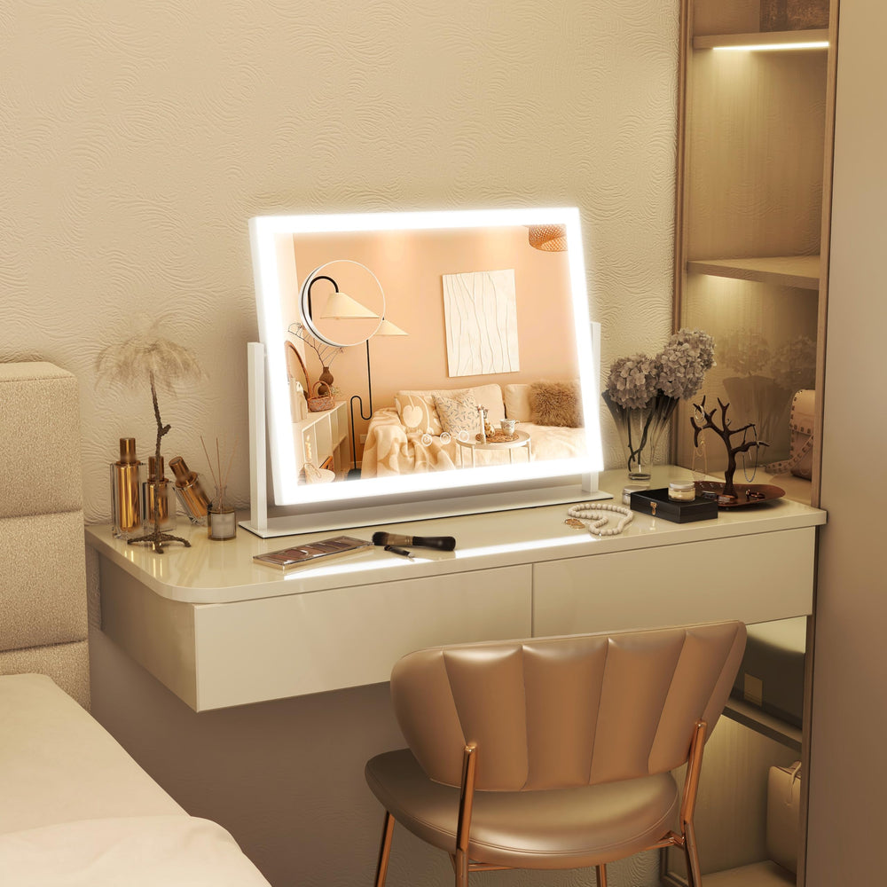 FENNIO vanity mirror lights in white finish, gift-ready for occasions