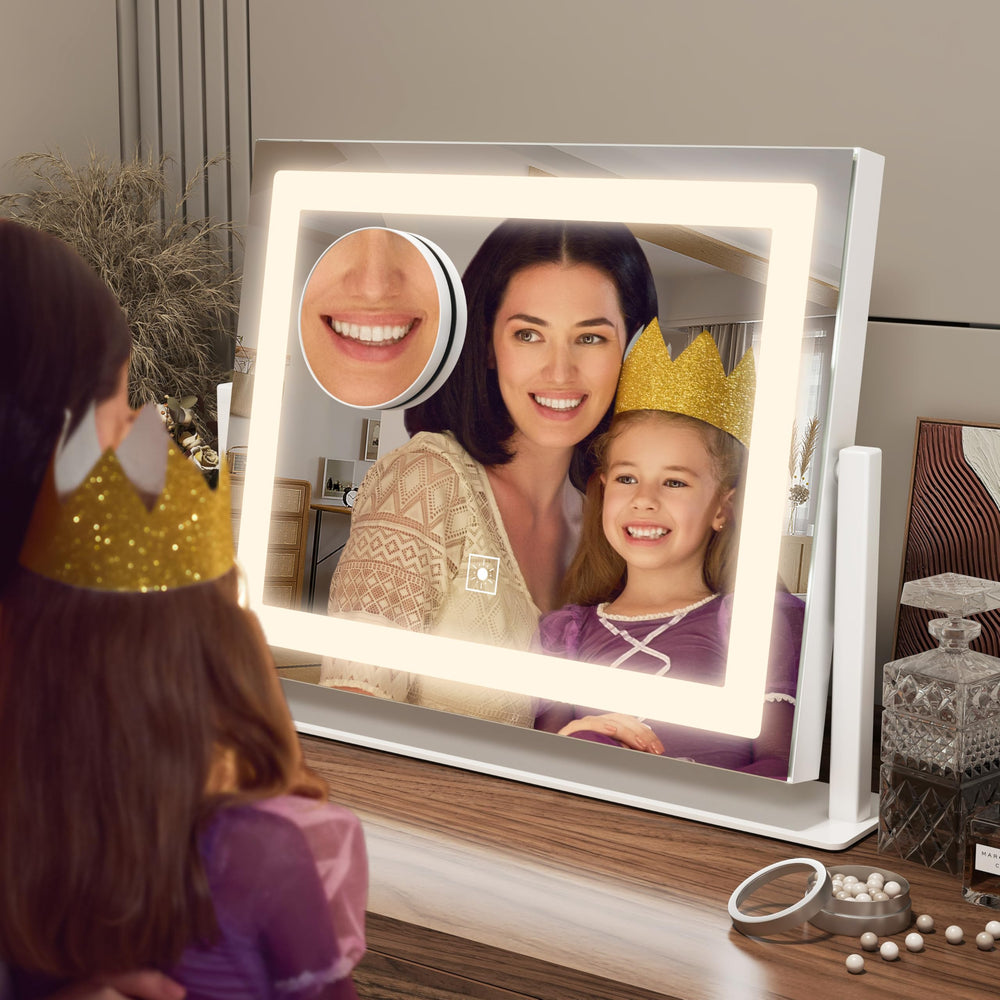 FENNIO vanity mirror with smart touch control for quick brightness changes