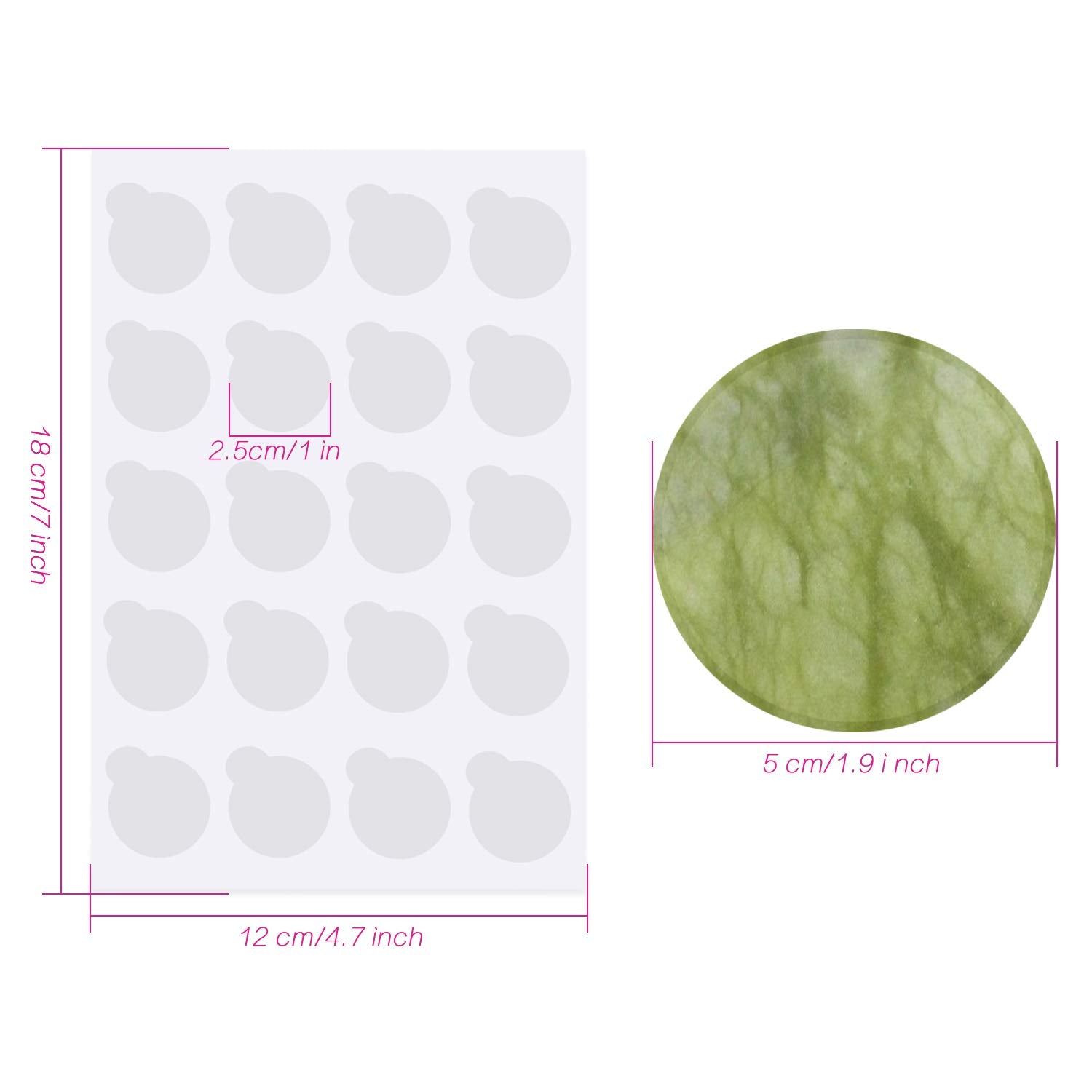 Fenshine eyelash extension jade stone with smooth surface aids clean workspace and controlled glue time