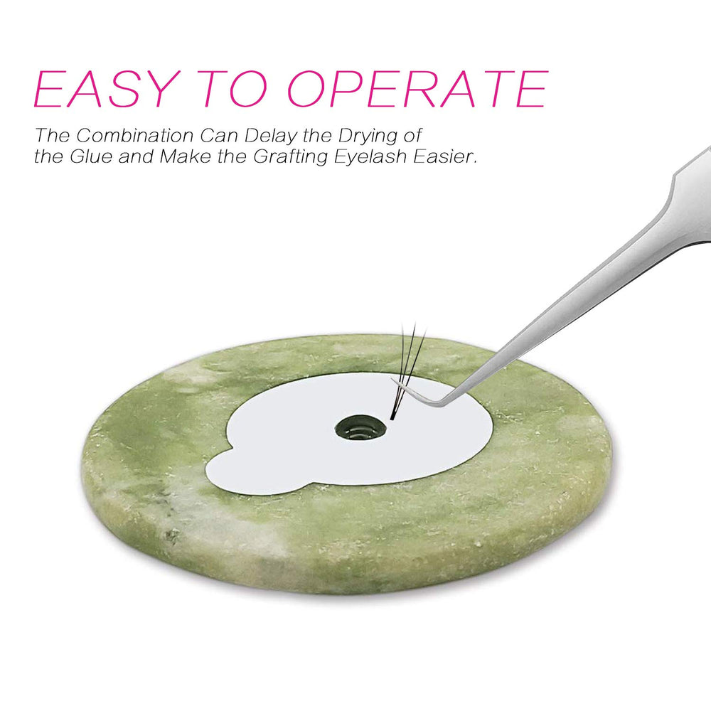 Fenshine jade stone close-up highlights smooth surface and easy cleaning for adhesive open time