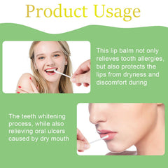 Fenshine swabs support comfortable lip care during teeth whitening sessions.