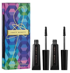 Fenty Beauty Hella Thicc Mascara Duo packaging with two full-size tubes for dramatic lash volume