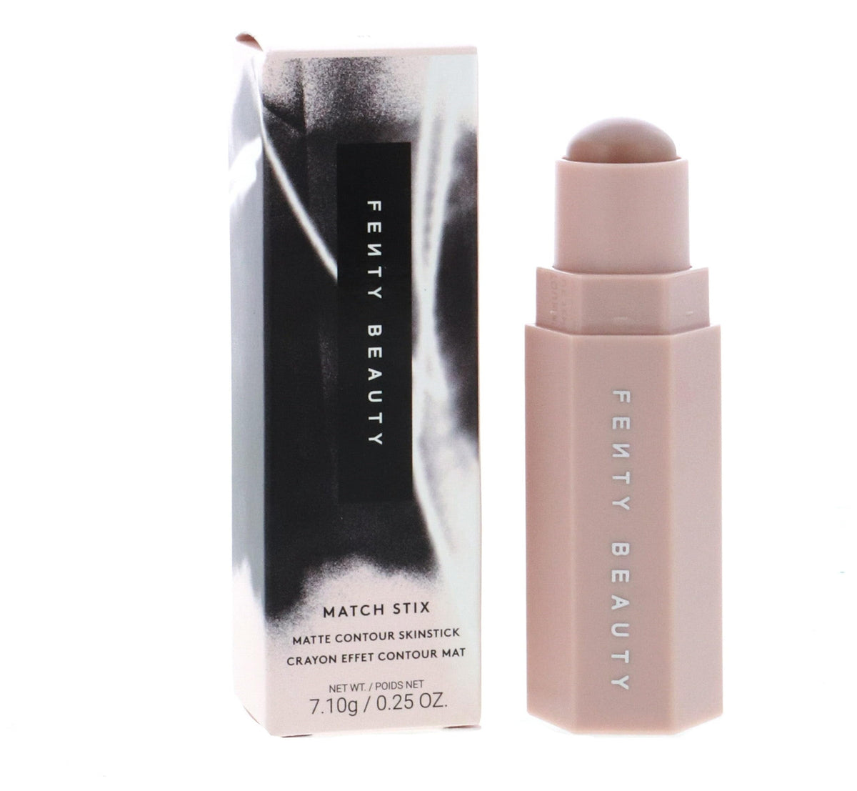 Fenty Beauty Match Stix Amber application shows precise contour on cheekbone.