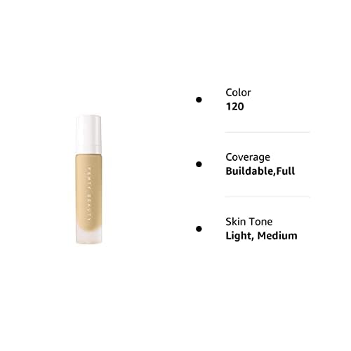 Fenty Beauty Pro Filt’r Foundation 120 swatches reveal true-match shade range.