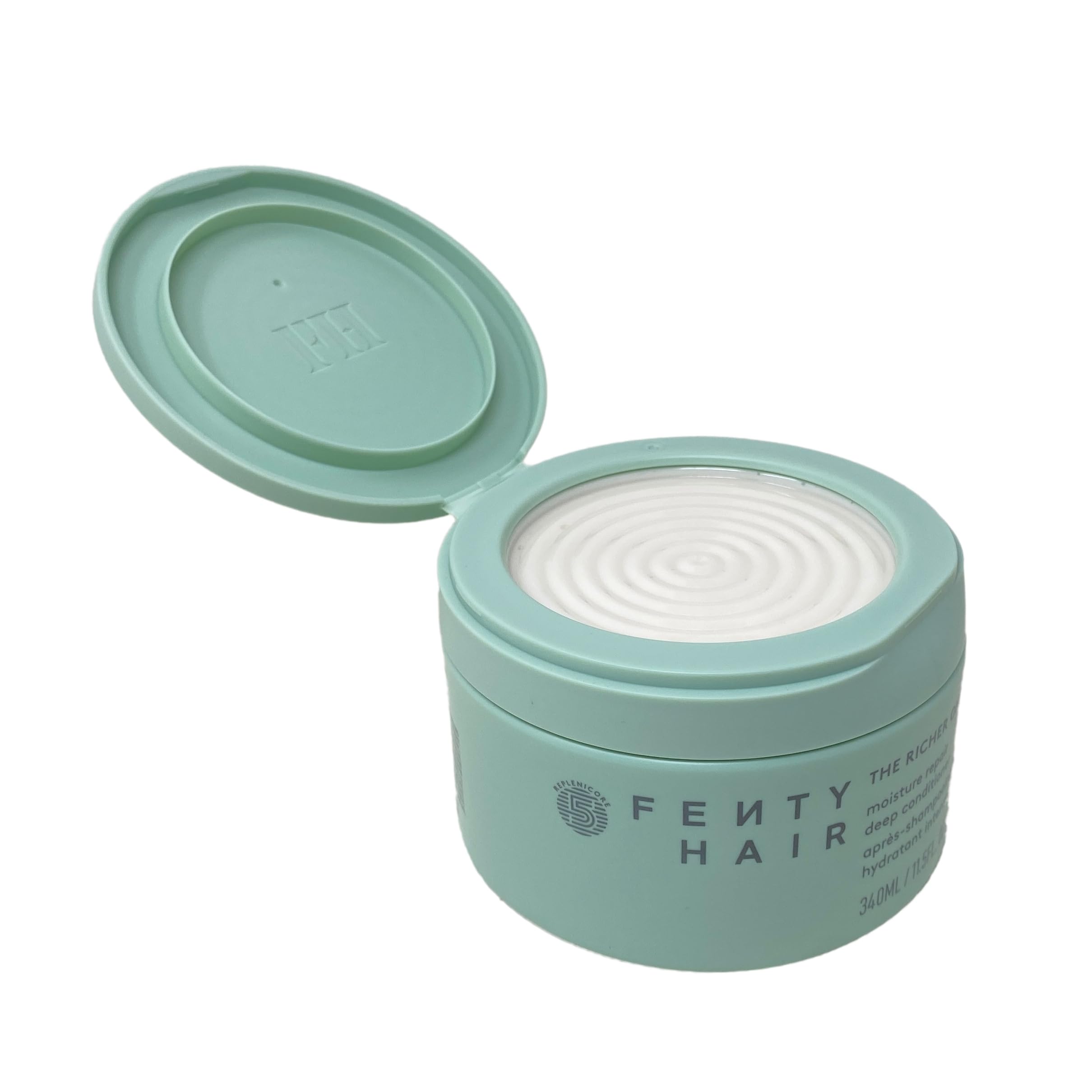 Fenty Hair Richer One texture swirl illustrates easy melt and faster conditioning