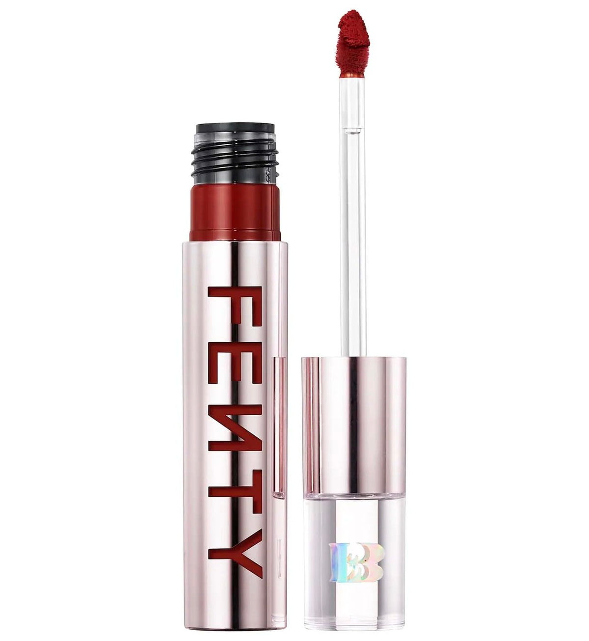 Fenty Icon Velvet Lipstick H.B.I.C. tube shot highlighting color and packaging