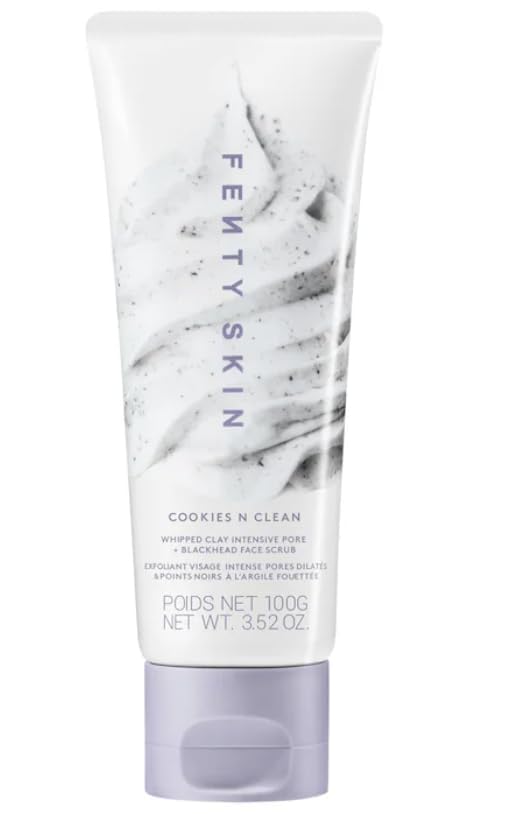 Fenty Skin Cookies N Clean whipped clay jar shows creamy texture for pore cleansing