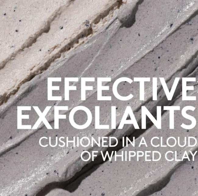 Fenty Skin Cookies N Clean whipped clay application on face for exfoliation and pore refinement