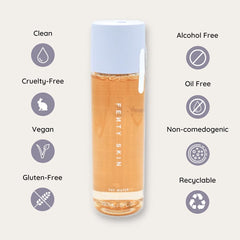 Fenty Skin Fat Water texture close-up shows lightweight, non-drying feel